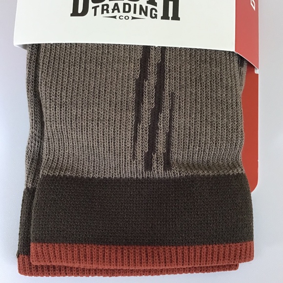 Duluth Men's 7-Year Lightweight Performance Crew Socks Gray Brown Black Medium - Picture 15 of 16